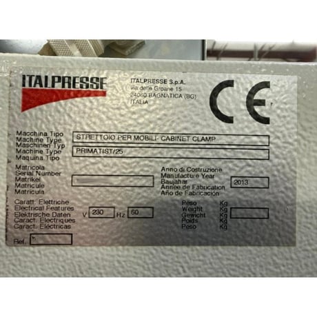 Italpresse #Primatist-25-A, Semi-Automatic Case Clamp, 98" L x 27-1/2" width x 51" H capacity, 3300 lb/beam - Image 6
