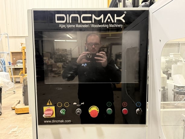 Dincmak #ULTRA.SMART.PLUS.ZT, 5-Axis CNC Woodworking Lathe, 59" L x 19.68" diameter, 10 HP saw, 10 HP shaper - Image 5
