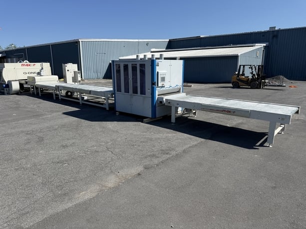 Makor, Complete Panel Finishing Line, Butfering wide belt sander, Q-One reciprocating sprayer, (2) FastDry - Image 2