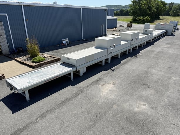 Makor, Complete Panel Finishing Line, Butfering wide belt sander, Q-One reciprocating sprayer, (2) FastDry - Image 9