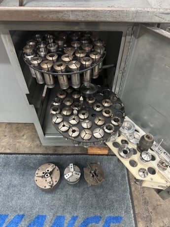 Hardinge #HLV-H-EM, inch/metric theading, digital read out, very well tooled - Image 6