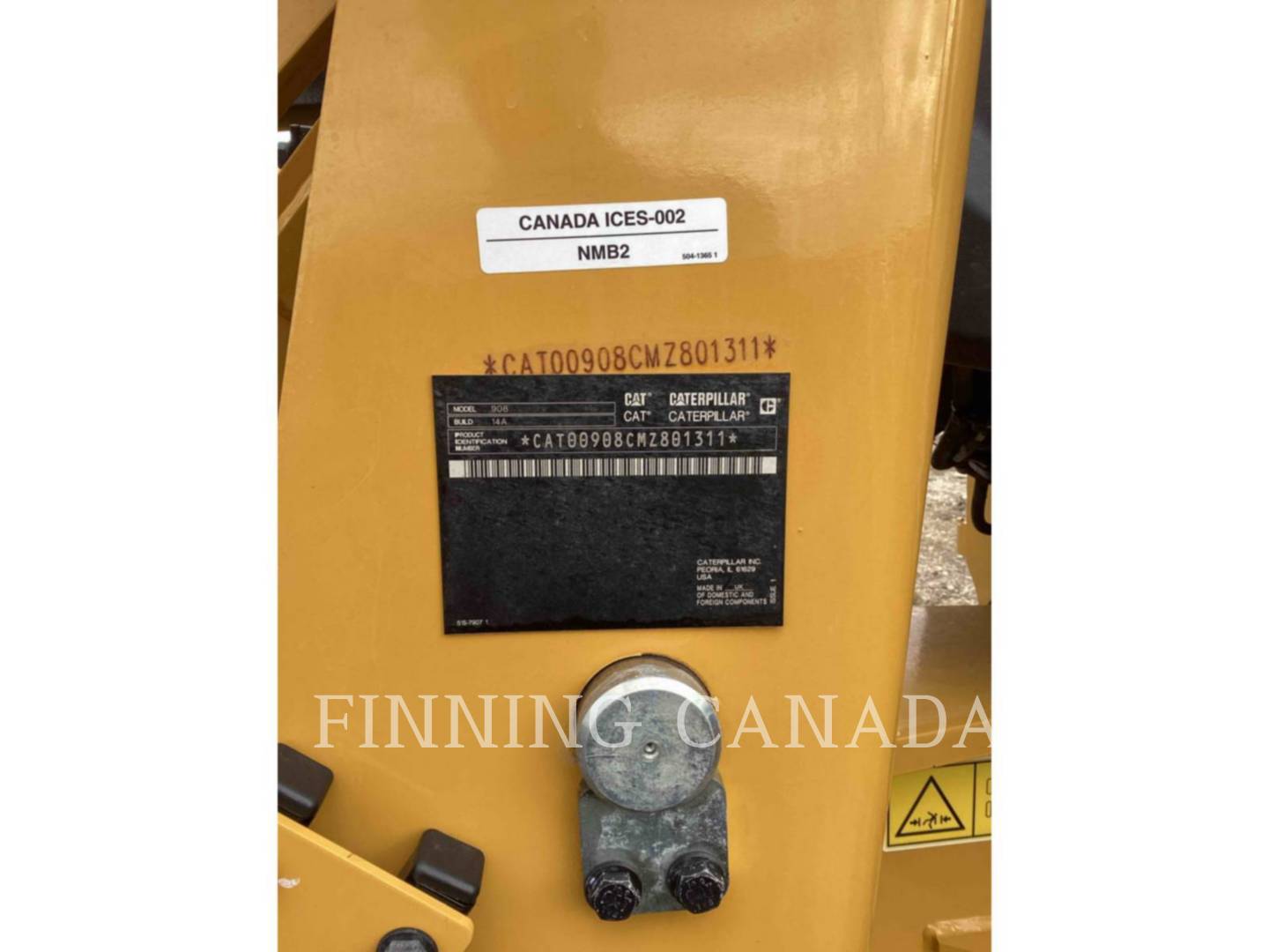 Cat 908-14, Wheel Loader, 811 hours, S/N: MZ801311, 2025 - Image 6