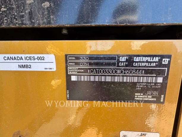 Caterpillar 330, 10 hours, S/N: WCH60844, 2026 - Image 6