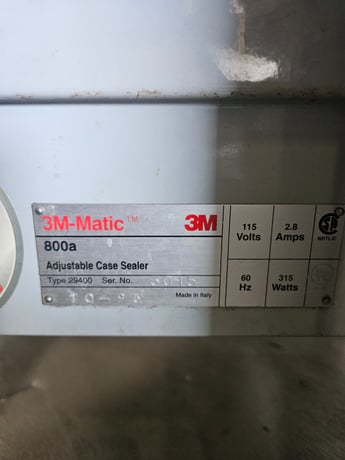3M-Matic #800a, Adjustable Case Sealer / Case Taper, 115 V. - Image 3