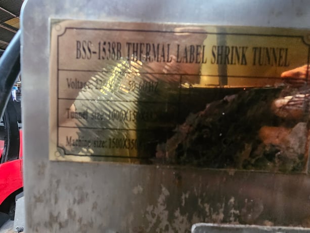 #BSS-1538B, thermal label shrink tunne, 220 V. - Image 3