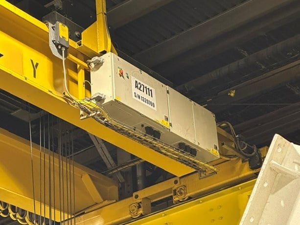 20 Ton, Kone, 56' 10" Span, 31' Lift, Class D, Pendant, VFD Bridge/Trolley, 2007 [#2739] - Image 2