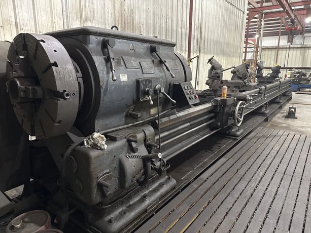 35" x 372" Lehmann Long Bed Lathe, 14" bore, 40 HP, 300 RPM - Image 1