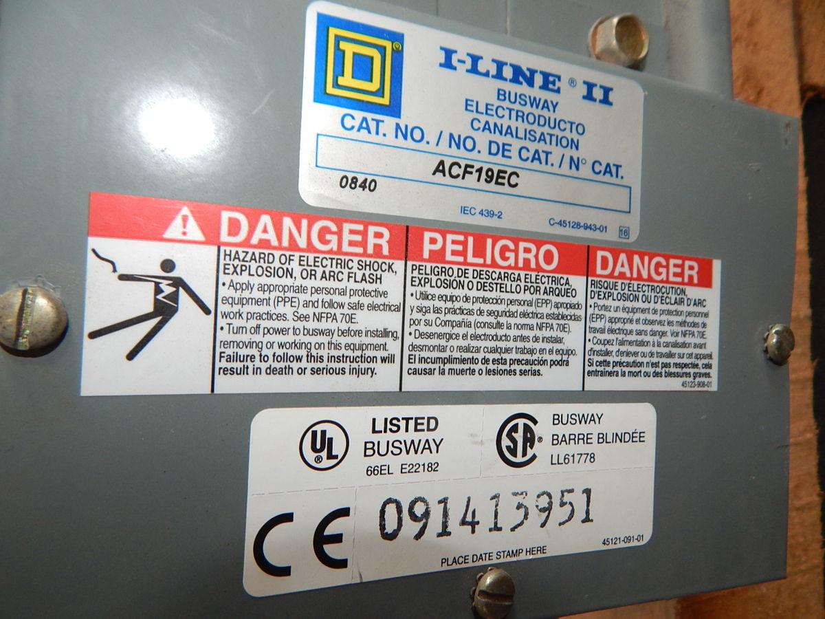 3000 Amps, Square D ACF19EC, aluminum conduct, 600 Volts, 3PH, 10 Ft. x 19" sections (11 available) - Image 6
