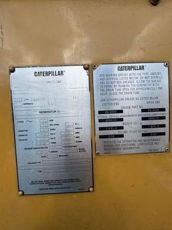 820 KW Caterpillar #MPS2125, Diesel Gen, 1140 HP, #3508 engine, open skid, 2000 - Image 9