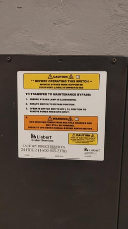 125 Amp. Liebert #NMBHW81, Bypass Switch - Image 5