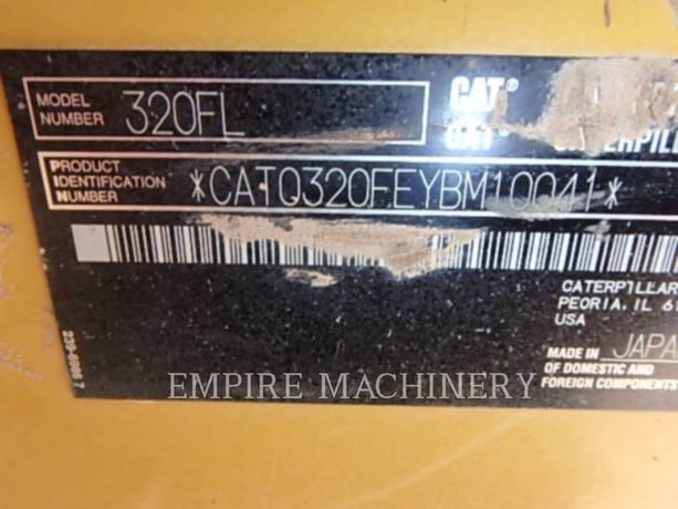 Caterpillar 320FL, 4779 hours, S/N: YBM10041, 2016 - Image 2