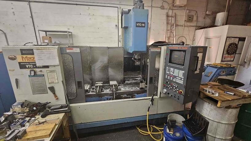 Mazak #VTC-16B, Vertical Machining Center, 44" X, 16" Y, 20.7" Z, 15 HP, 7000 RPM, CAT 40, 24 automatic tool - Image 1