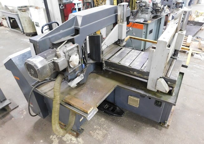 13" x 18" Hyd-Mech #S-20A, automatic horizontal bandsaw, 14' 10" x 1" blade, 75-300 SFM, 5 HP, PLC Control - Image 4