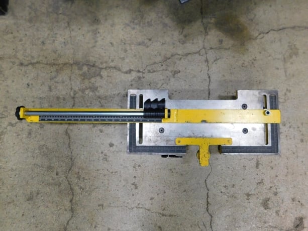 Piranha #P65, quick set table attachment, finger stops, measuring rules, ironworker punch end accessory - Image 1