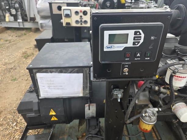 25 KW Yanmar, diesel generator, 208 Volts, open skid, remanufactured - Image 2
