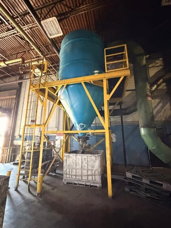 Weg #1072791875, cyclone dust collector, AirPro centrifugal blower, 40 HP motor, 2022 - Image 1