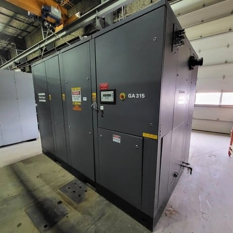 2013 cfm, 132 psig, Atlas Copco #GA315, Rotary Screw Air Compressor, 350 HP Siemens motor, 4160 Volt, 3PH, (2 - Image 7