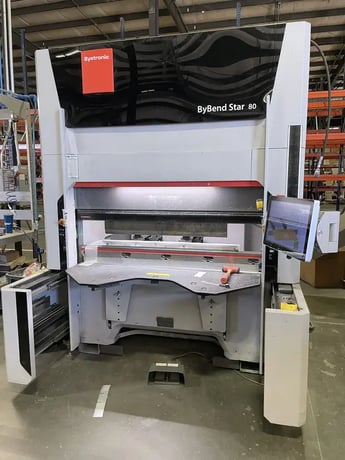 88 Ton, Bystronic #ByBend-80/1530, CNC press brake, 5' overall, 61.8" between housing, 7.9" stroke, 6-axis - Image 5
