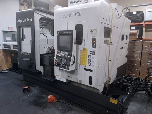 Nakamura Tome #Super-NTMX, CNC turn-mill, 8" swing, 38.5" centers, 7" chuck, 2" bar, twin spindle, Y-axis - Image 3