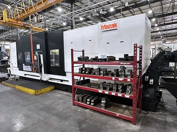 Mazak #Cybertech-Turn-5500M, CNC lathe, 36" swing, 159.13" machining length, 32" chuck, 14.76" bore - Image 3