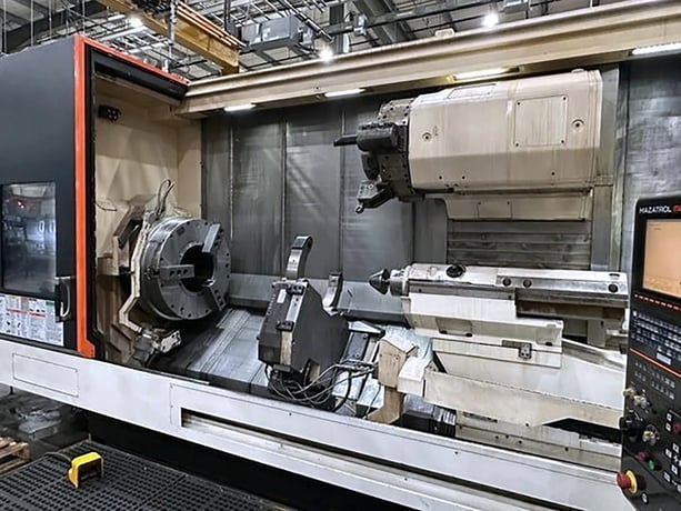Mazak #Cybertech-Turn-5500M, CNC lathe, 36" swing, 159.13" machining length, 32" chuck, 14.76" bore - Image 5