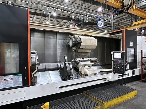 Mazak #Cybertech-Turn-5500M, CNC lathe, 36" swing, 159.13" machining length, 32" chuck, 14.76" bore - Image 6