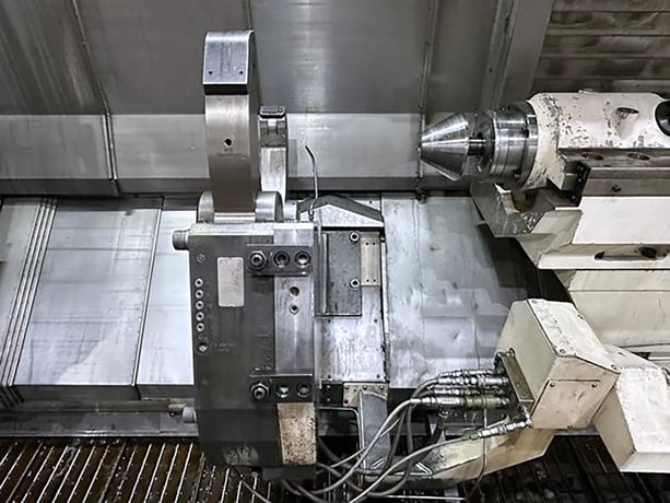 Mazak #Cybertech-Turn-5500M, CNC lathe, 36" swing, 159.13" machining length, 32" chuck, 14.76" bore - Image 8