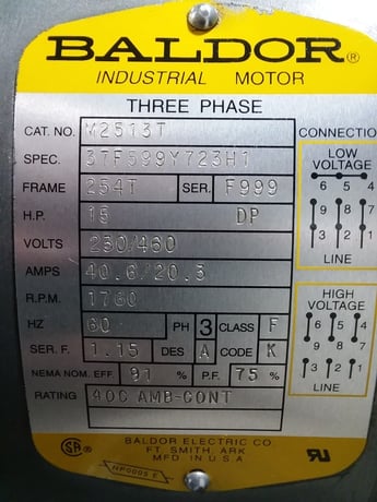 15 HP Industrial Gold Series #CI1523-120, Air Compressor, 200 psi, 3 phase, 120 gallon, 2 stage - Image 4