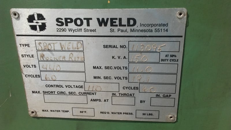 150 KVA Spot Weld #ROCKER-RITE - Image 3