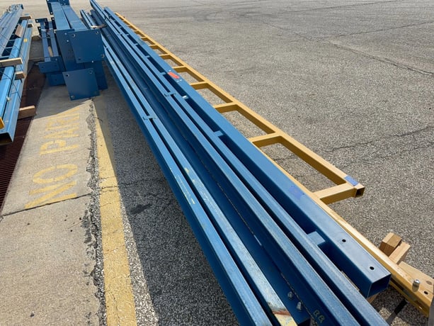 1 Ton, Gorbel, Overhead Crane System, 2000 lb. capacity, 35' rail, 4 upright posts - Image 9