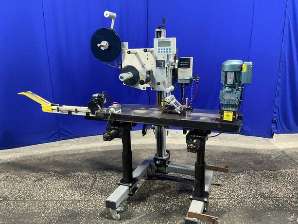 Label-Aire #3115-1500, Pressure Sensitive Wipe-On Label Applicator, 4" right hand, 120 V. - Image 1