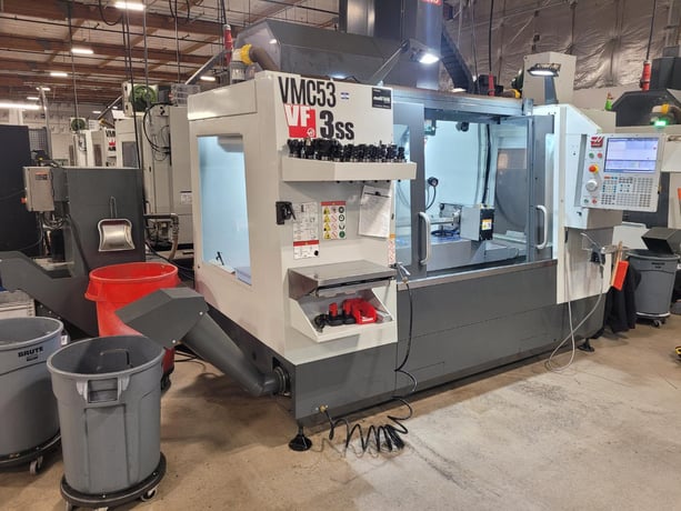 Haas #VF-3SS, CNC vertical machining center, 30+1 automatic tool changer, 40" X, 20" Y, 25" Z, 12000 RPM, 30 - Image 1