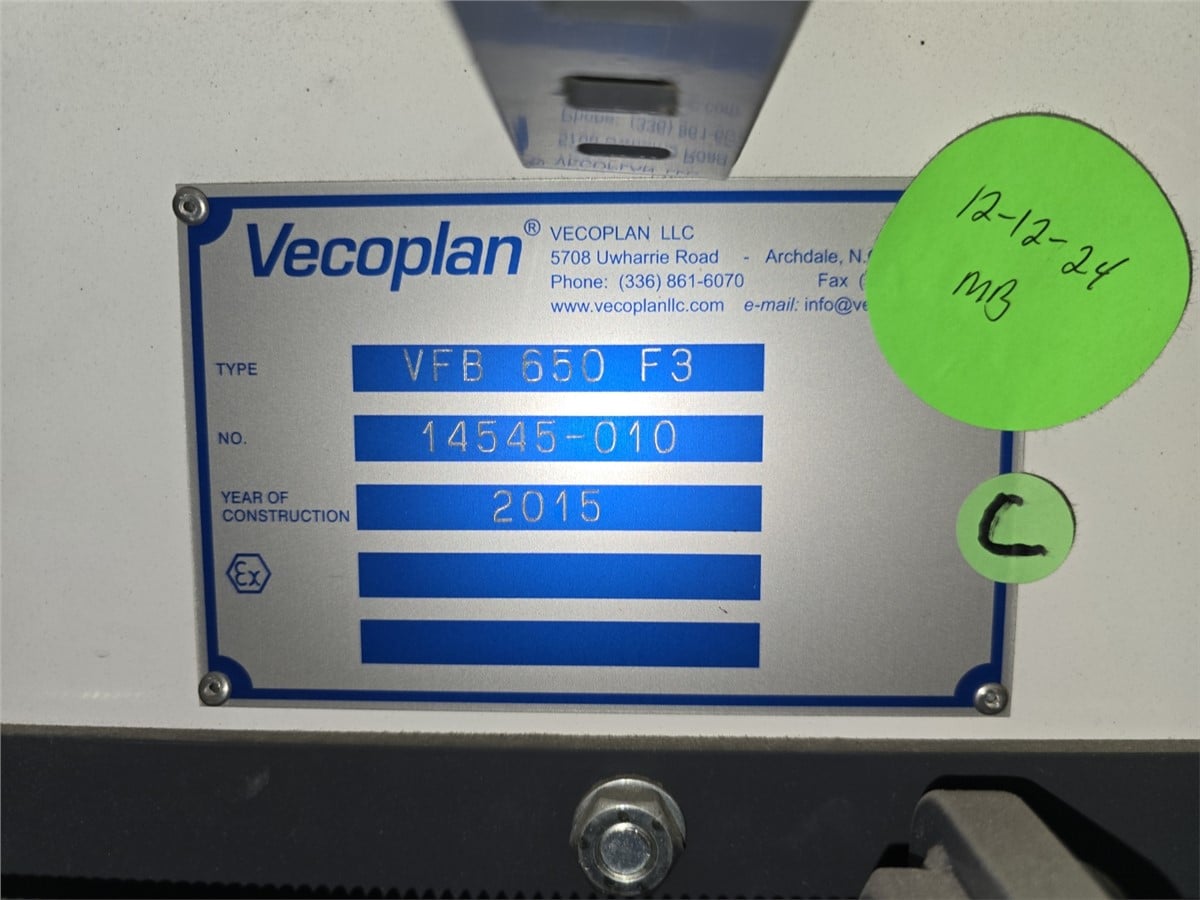 Vecoplan #VFB-650-F3, conveyor, 32' flat section (modular), 17' incline section at 45&deg; - Image 5