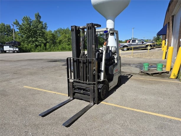 4000 lb. TCM #FCG20L-A1, LP gas three-stage cushion tire forklift, 187" lift, 81" mast, side shift, 4" x 42" - Image 6