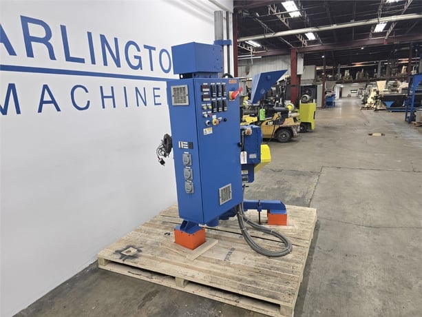 1" American Kuhne #AK-100-PM, air cooled pedestal extruder, 5 HP, 24:1 L/D, 3 barrel zones, 145 RPM, 460 V. - Image 8