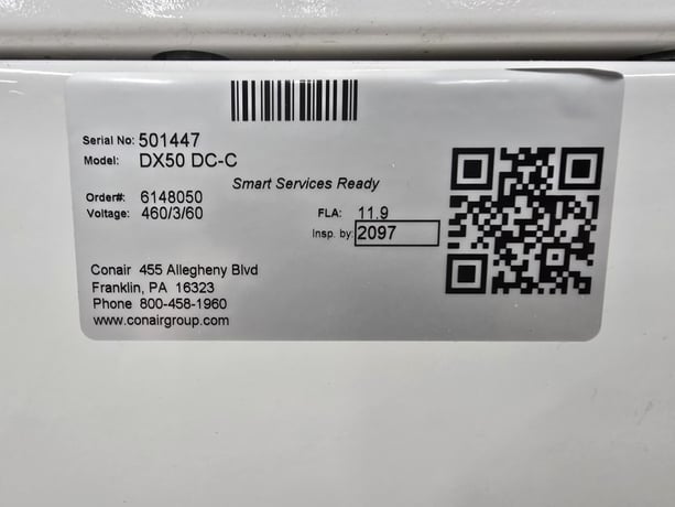 Conair #DX50, carousel plus dryer, 50 lb./hr., 12 cu.ft., RWH-24-12 hopper, 375&deg;F, -40 dew point, 460 V. - Image 9