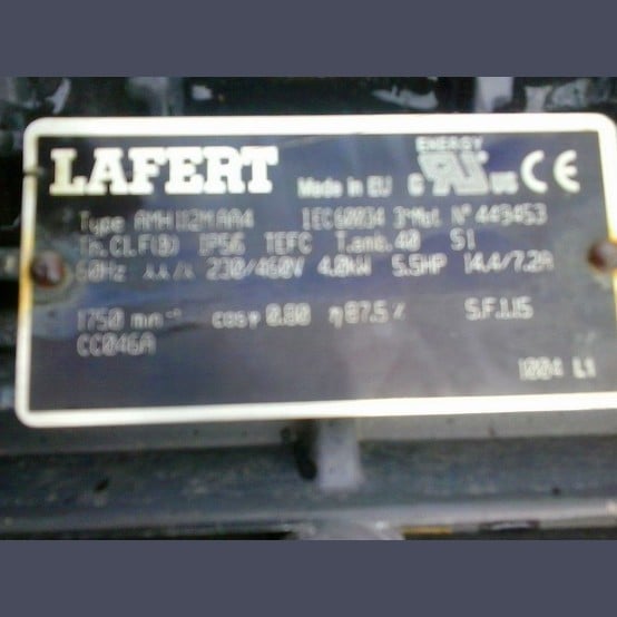 Luftechnik Bayreuth, Centrifugal Blower, 5.5 HP, 230/460 Volt, 3PH - Image 3
