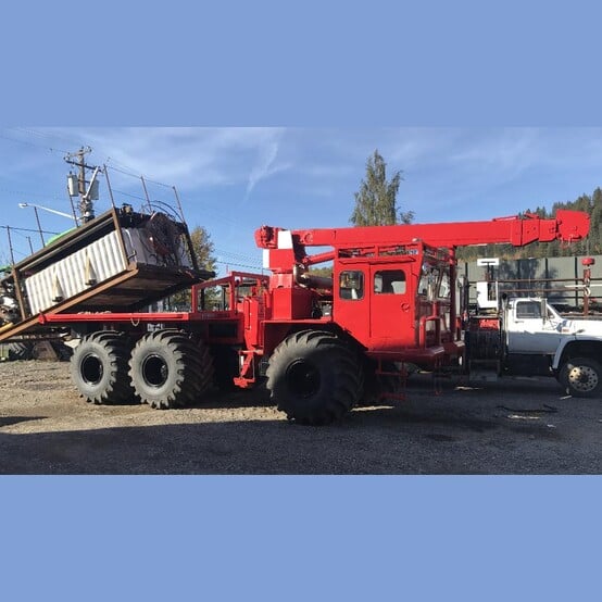 Terra-Flex #TF300TT, 6x6 All Terrain Fire-Fighting Vehicle, 2000 gallon tank, 8-ton Pitman crane, 8" x 6" - Image 2