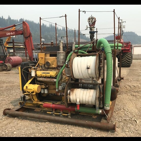 Terra-Flex #TF300TT, 6x6 All Terrain Fire-Fighting Vehicle, 2000 gallon tank, 8-ton Pitman crane, 8" x 6" - Image 10