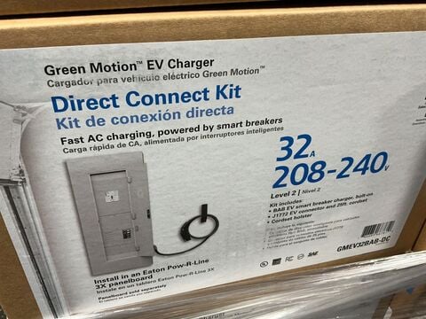 Eaton #GMEV32BAB-DC, Direct Connection EV Charging Kit, 32 A, 208-240 Volts - Image 3