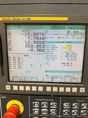 Leadwell V #40IT, vertical machining center, 40" X, 23" Y, 21" Z, 24 automatic tool changer, 12000 RPM, 25 - Image 2