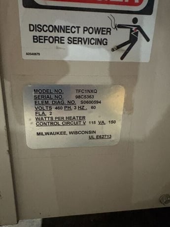 AEC #TFC1NXQ, Process Temperature Controller Unit, 460 V., 3PH - Image 7
