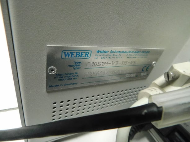 Weber #C30S1M, Automated Screwdriving Assembly System, Screwdriving Spindle, Screw Feeder, 120 VAC - Image 10