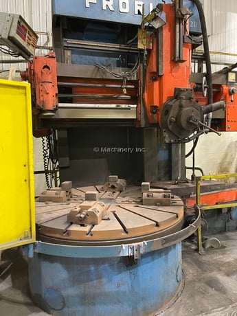63" Froriep #KE-Super-KE16, vertical boring mill, 71" swing, 4-jaw, 47" height under rail, 50 HP - Image 1