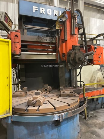 63" Froriep #KE-Super-KE16, vertical boring mill, 71" swing, 4-jaw, 47" height under rail, 50 HP - Image 2