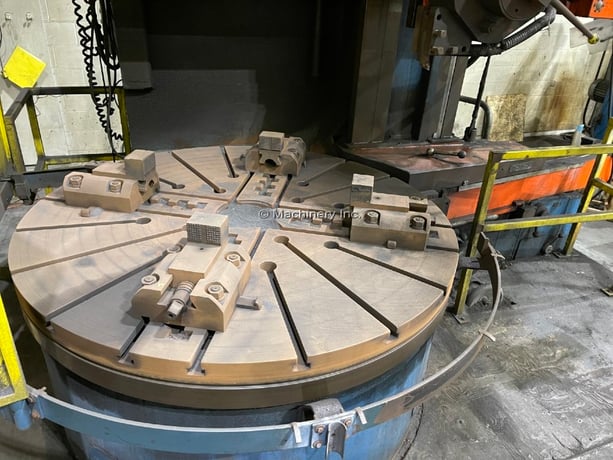 63" Froriep #KE-Super-KE16, vertical boring mill, 71" swing, 4-jaw, 47" height under rail, 50 HP - Image 3