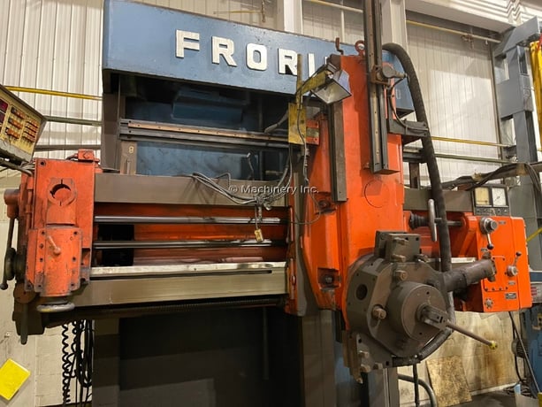 63" Froriep #KE-Super-KE16, vertical boring mill, 71" swing, 4-jaw, 47" height under rail, 50 HP - Image 4