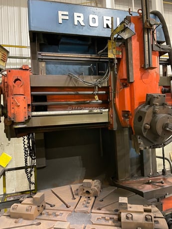 63" Froriep #KE-Super-KE16, vertical boring mill, 71" swing, 4-jaw, 47" height under rail, 50 HP - Image 5