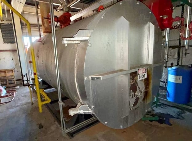 200 HP Williams & Davis #200-777-Tejas, steam boiler set, 150 psi, Gordon Piatt Natural gas burner - Image 3