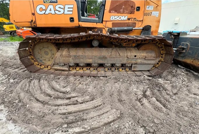 Case #850M-WT, Crawler Dozer, 6-way power angle tilt blade, 28" single-bar grouser, 3,200 hours, 2020 - Image 7